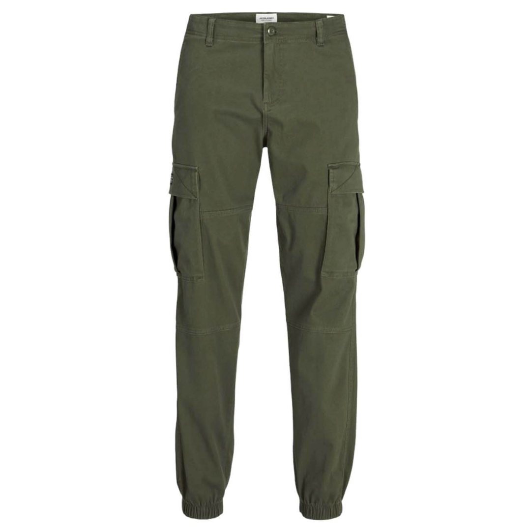 J&J Zelene Muške Pantalone JPSTKANE JONNIE CUFFED CARGO